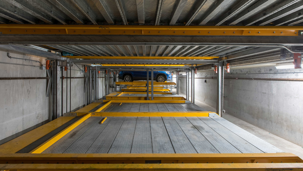 PARKPLUS Semi-Automated Lift-Slide Puzzle Parking system pit