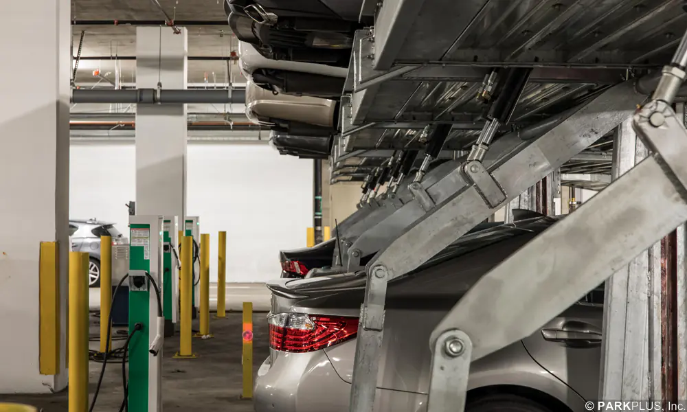 Parking Lift Electric Vehicle Charging