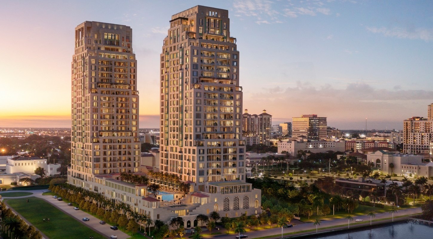 South Flagler House — AGV Automated Parking System, West Palm Beach FL — architectural rendering