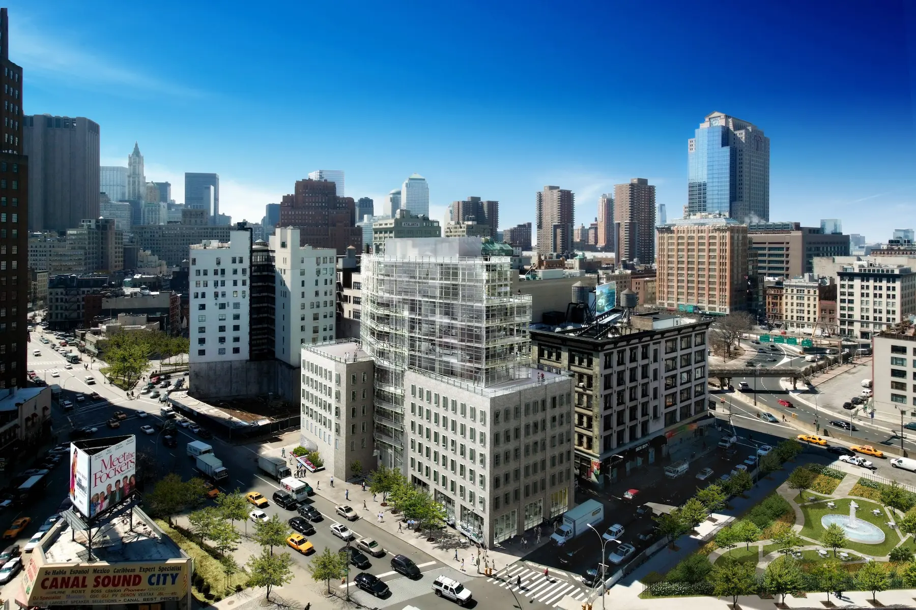 ParkPlus Rack and Rail Automated Parking System at One York, Tribeca - First Pallet-Less System in the US