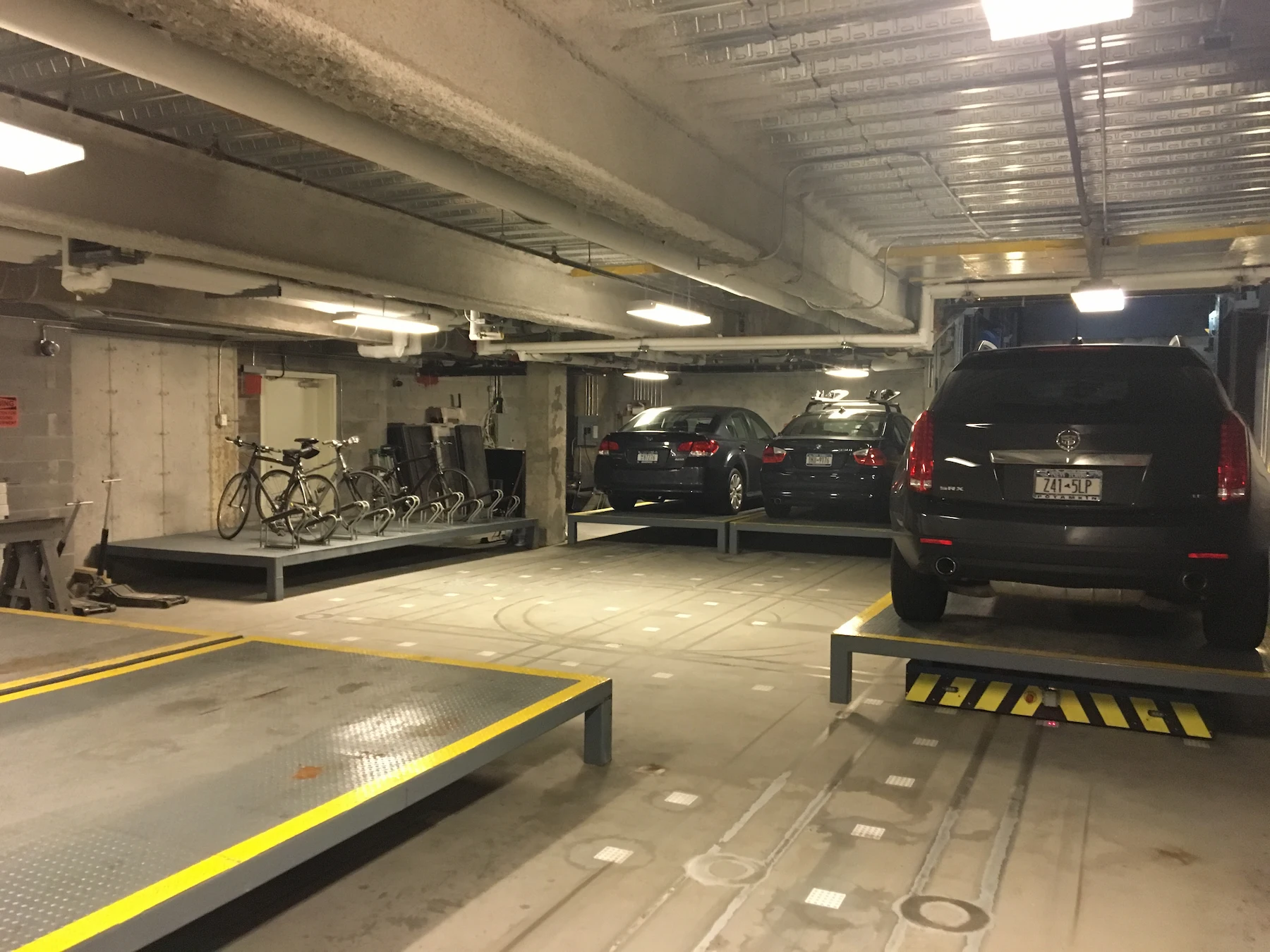 First AGV parking system in the United States, Brooklyn