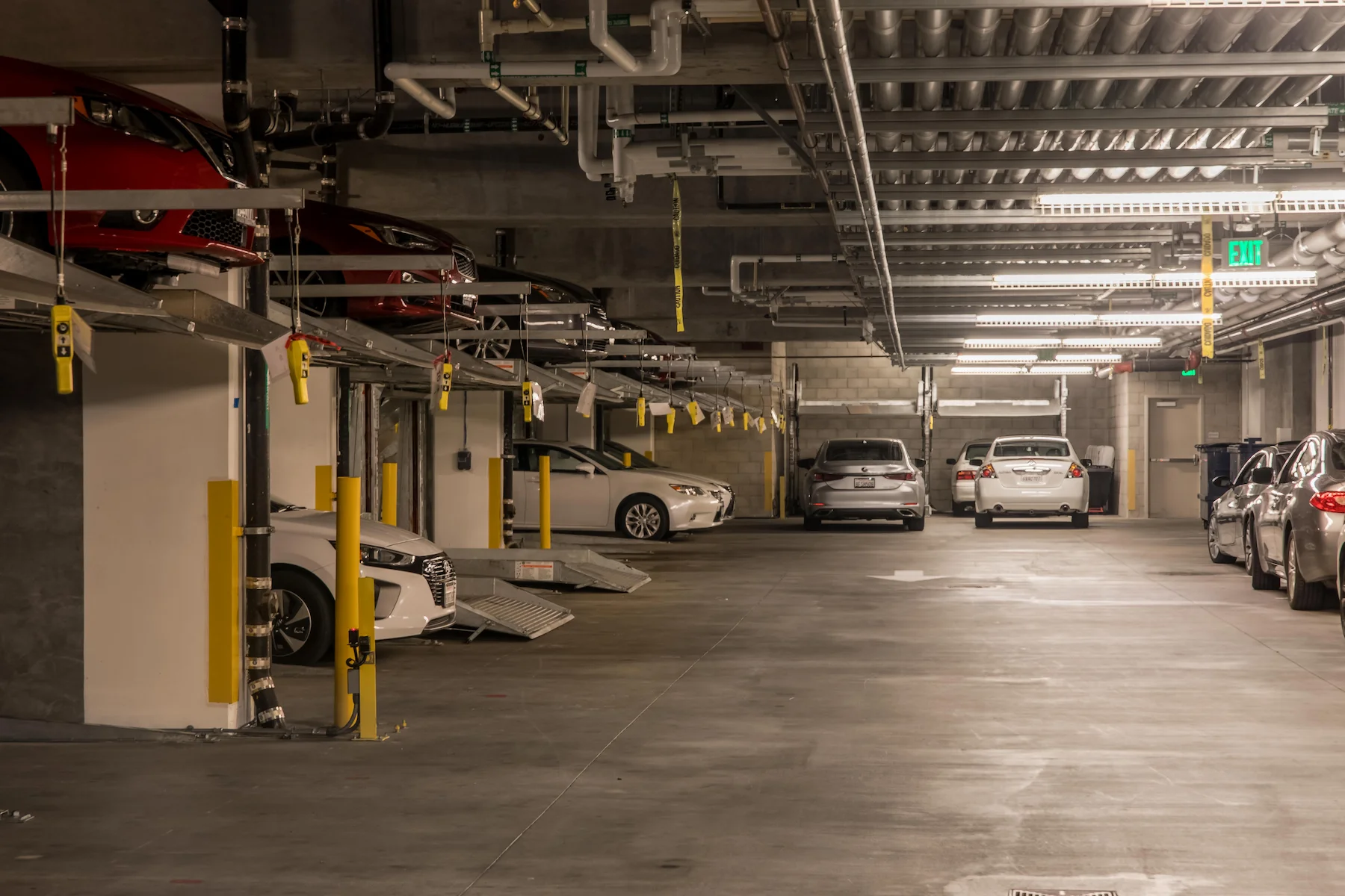 Parking lifts installed at Fountainview Senior Living, Playa Vista CA