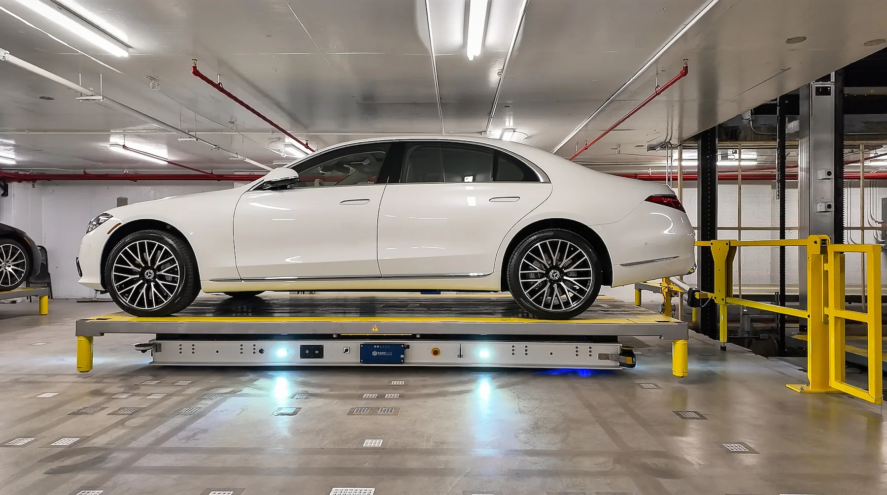 AGV Automated Parking System at 200 E 83rd Street, Manhattan — robotic carrier