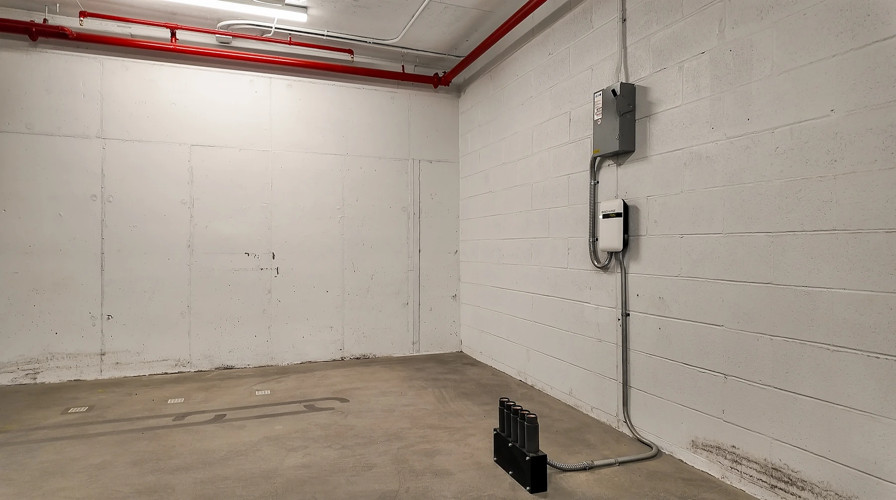 Integrated EV charging tray in the AGV Automated Parking System at 200 E 83rd St, Manhattan